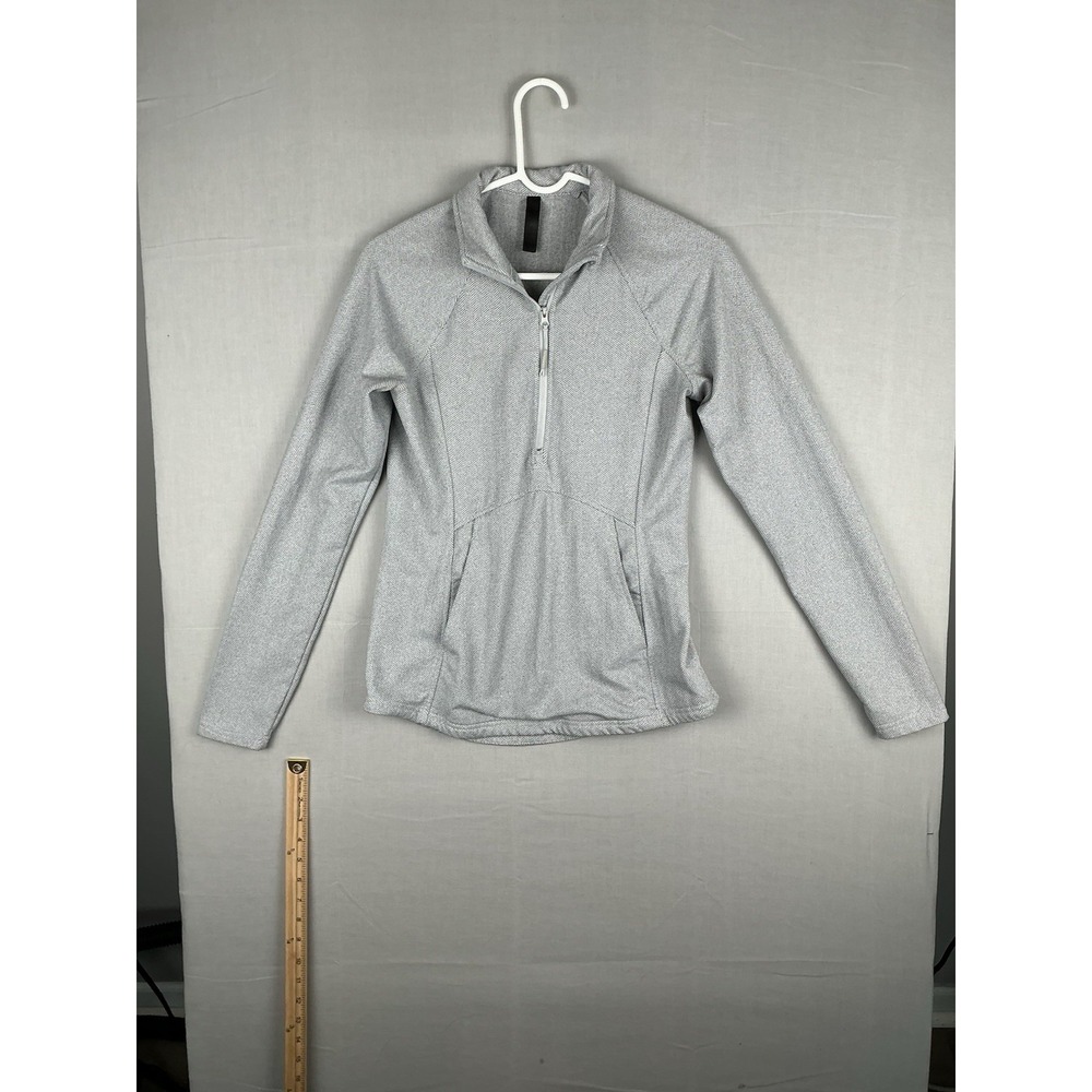 Kyodan Women's Size S Gray‎ 1/4 Zip Herringbone Pullover